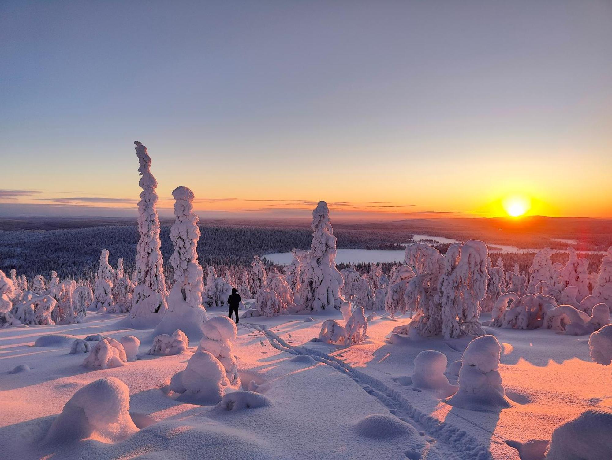 Isokelo Log Apartments Salla Buitenkant foto
